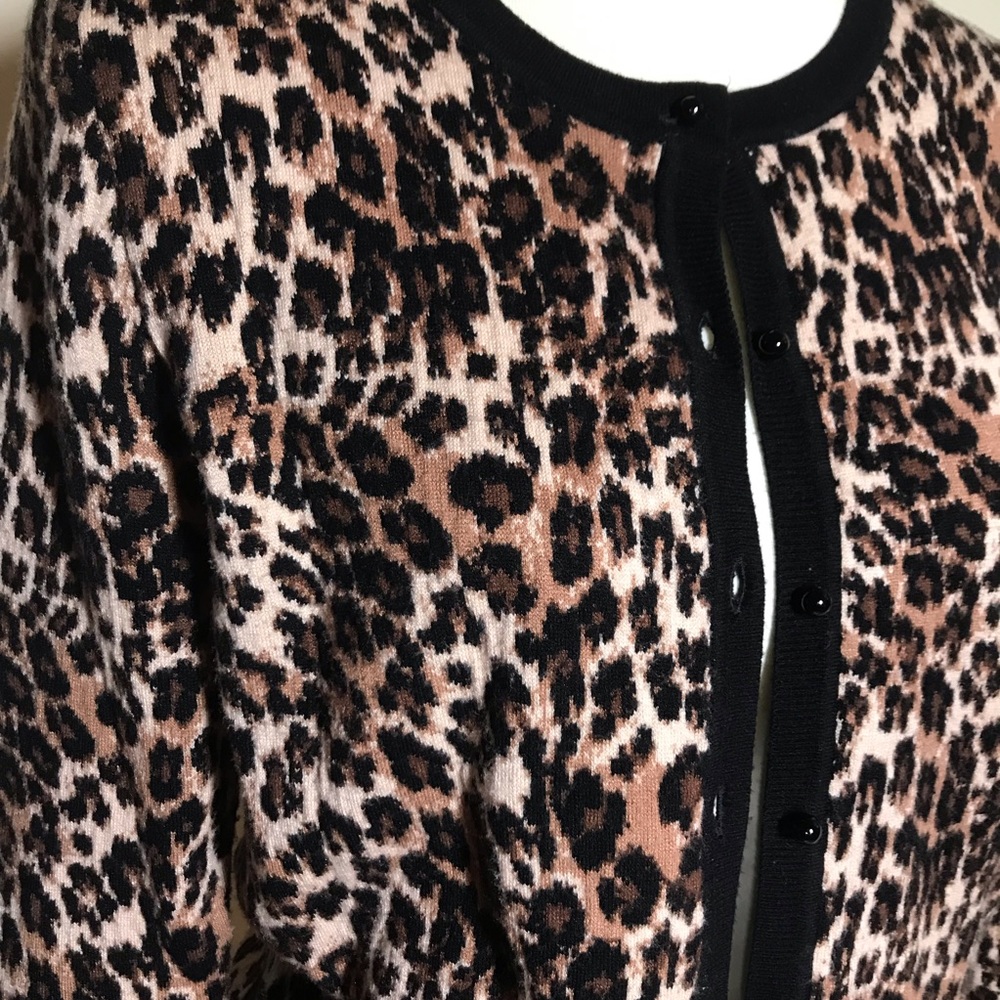 Nydj Leopard Print Button Front Cardigan - image 5
